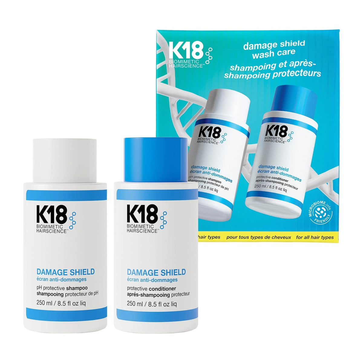 Set Dúo Shampoo + Acondicionador Damage Shield — K18