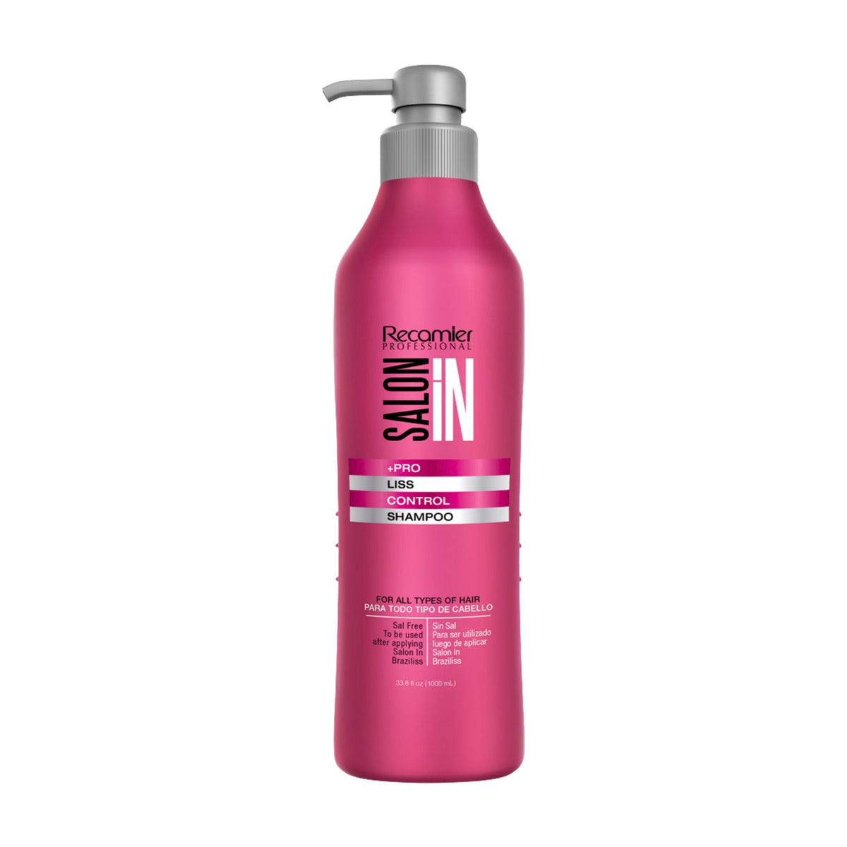 Shampoo Liss Control Disciplina y Control 1000 ML Salon In