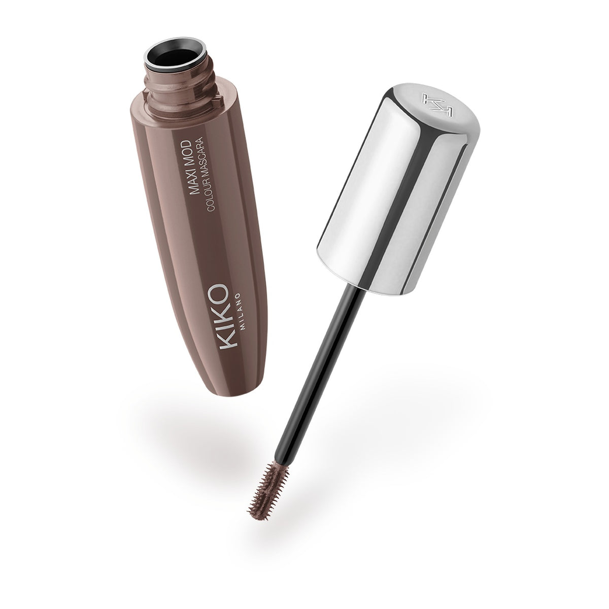Máscara de pestañas Maxi Mod Colour Kiko Milano tono 02 Brown