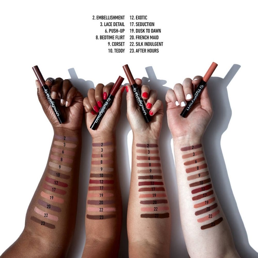 Delineador de labios Lingerie Push Up Long Lasting Lipstick Nyx