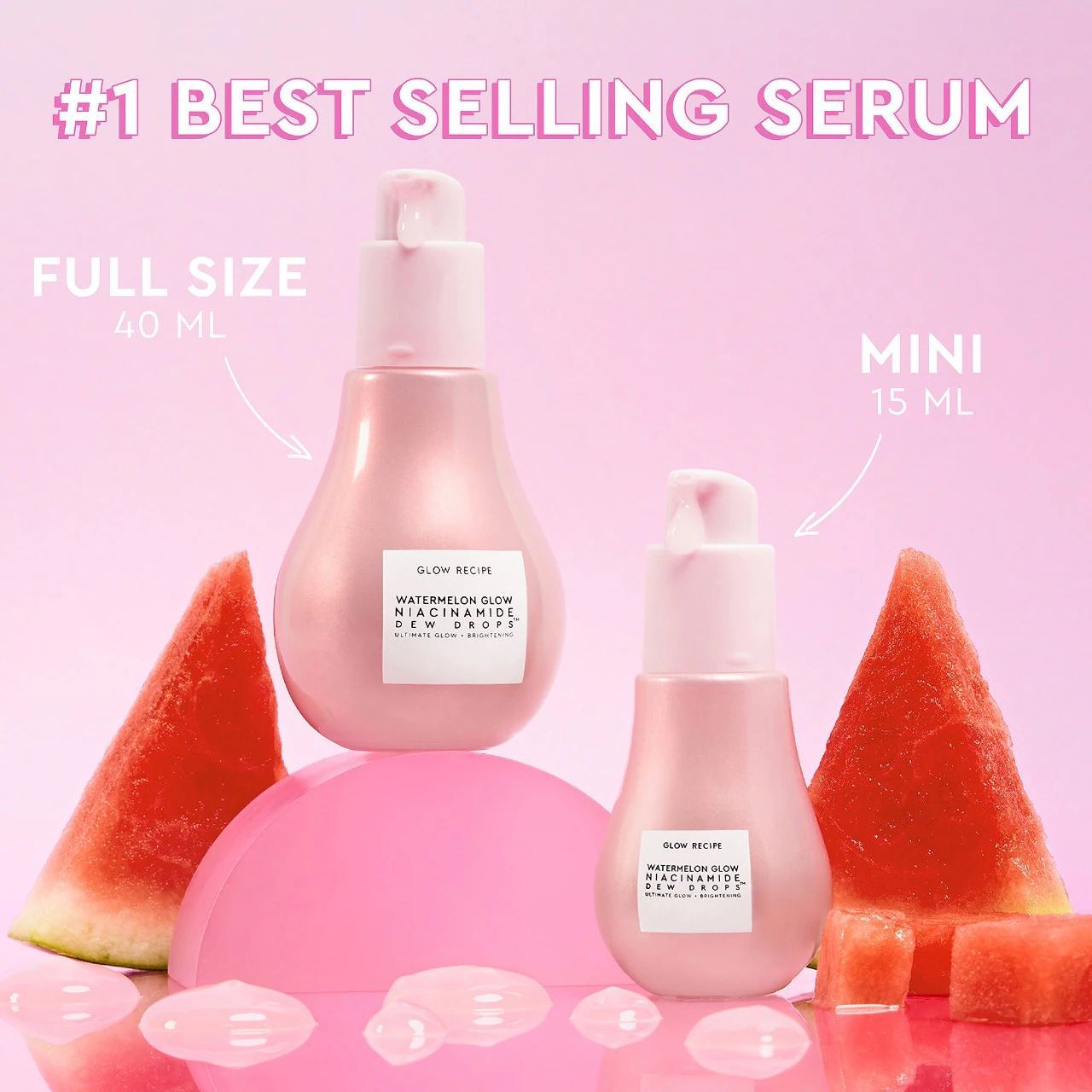 Mini Watermelon 15 Ml Glow Niacinamide Dew Drops - Glow Recipe