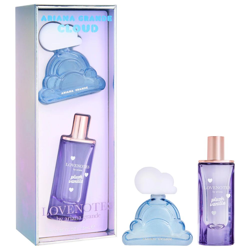 Set de perfume de vainilla de felpa Mini Cloud & LOVENOTES Ariana Grande