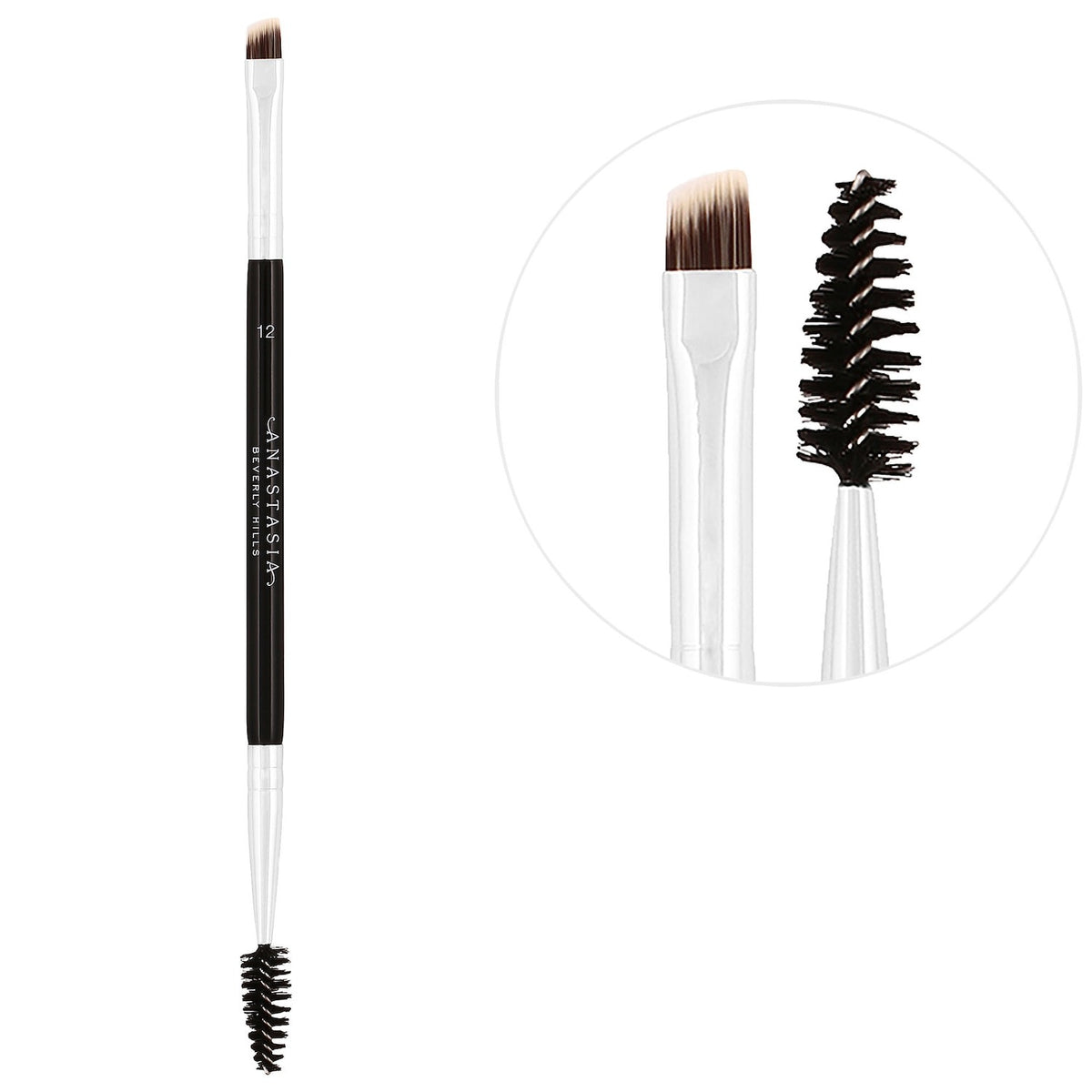 Brocha Doble Angular Firme para Cejas — Brush 12 — Anastasia Beverly Hills