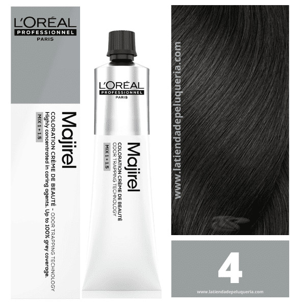 L’Oréal Professionnel Majirel 4 – Castaño Medio 60 ml