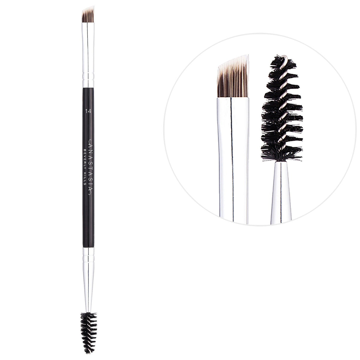 Brocha Doble para Rellenar y Detallar Cejas — Brush 14 — Anastasia Beverly Hills