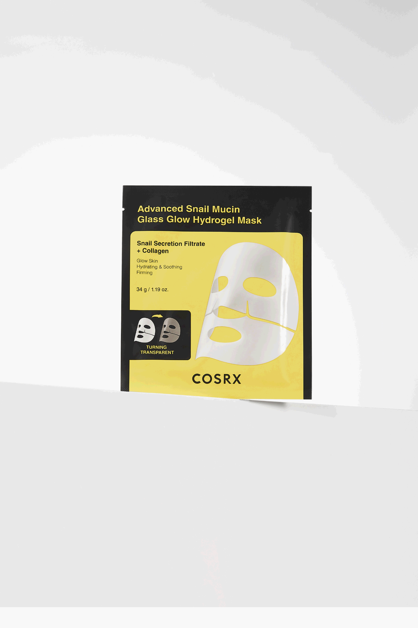 Advanced Snail Mucin Glass Glow Hydrogel Mascarilla — COSRX
