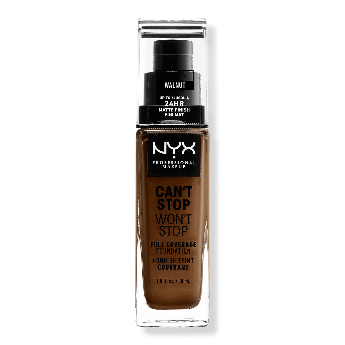 Can't Stop Won't Stop Base de Maquillaje Mate de Cobertura Total 24 H