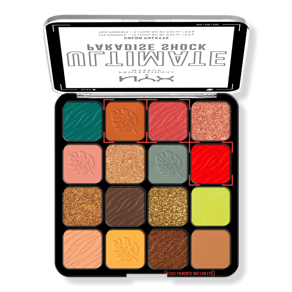 Paleta de Sombras Ultimate Color Paradise Shock