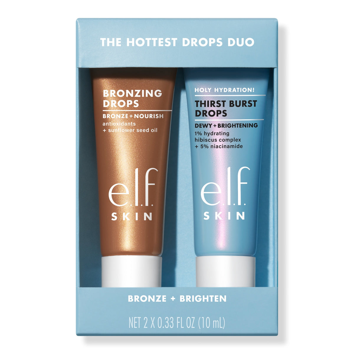 The Hottest Drops Duo: Bronzing Drops & Holy Hydration! Thirst Burst Drops
