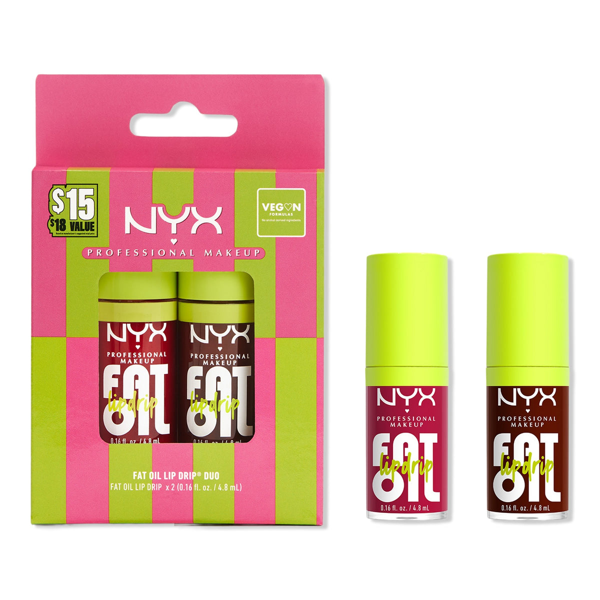 Dúo de Aceites Labiales Fat Oil Lip Drip
