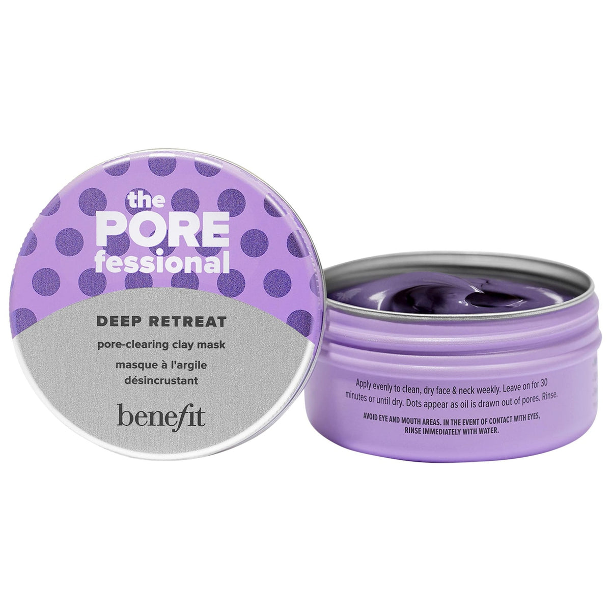 Mascarilla de Arcilla Caolín Purificante de Poros — The POREfessional Deep Retreat — Benefit