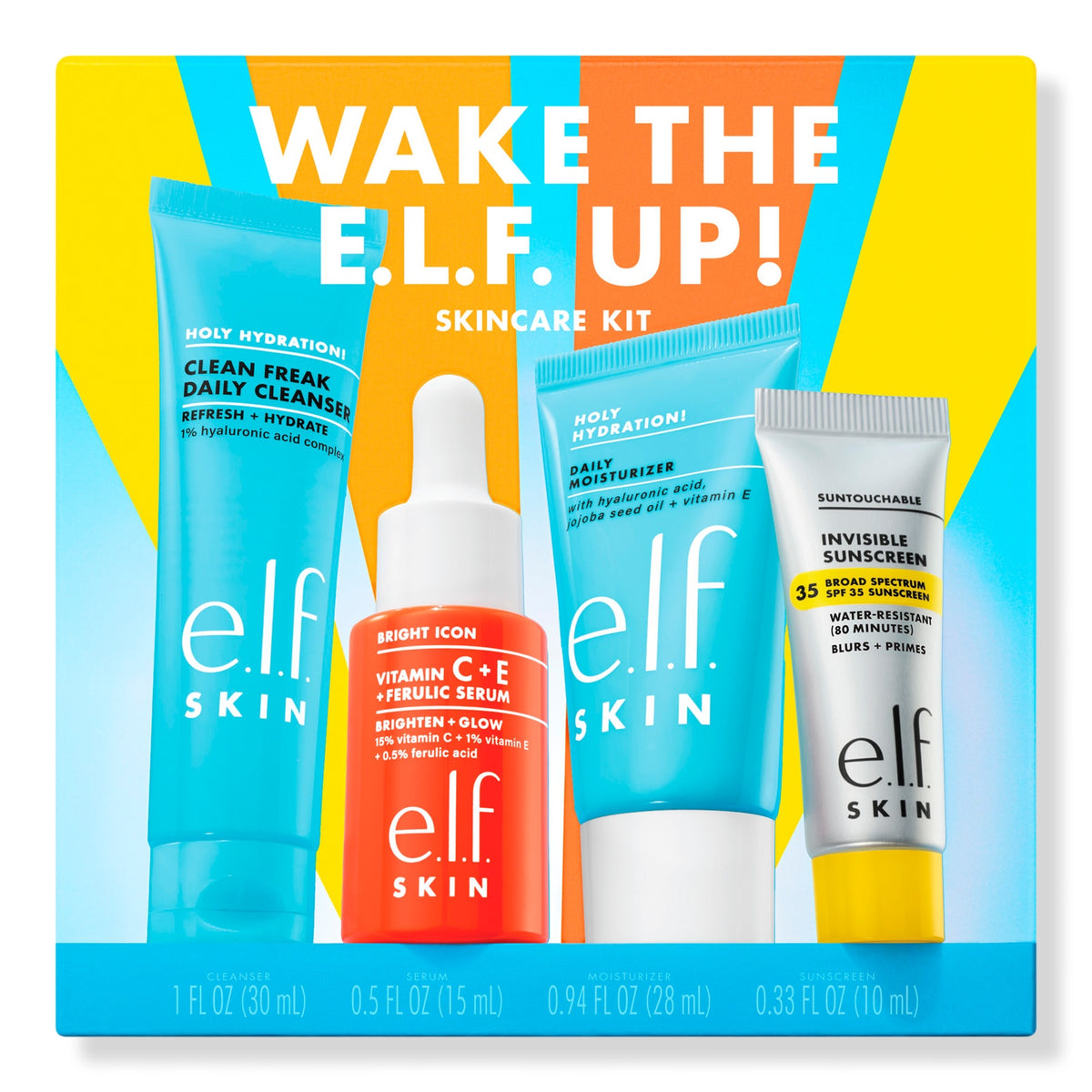 Wake the e.l.f. Up! Skincare Kit
