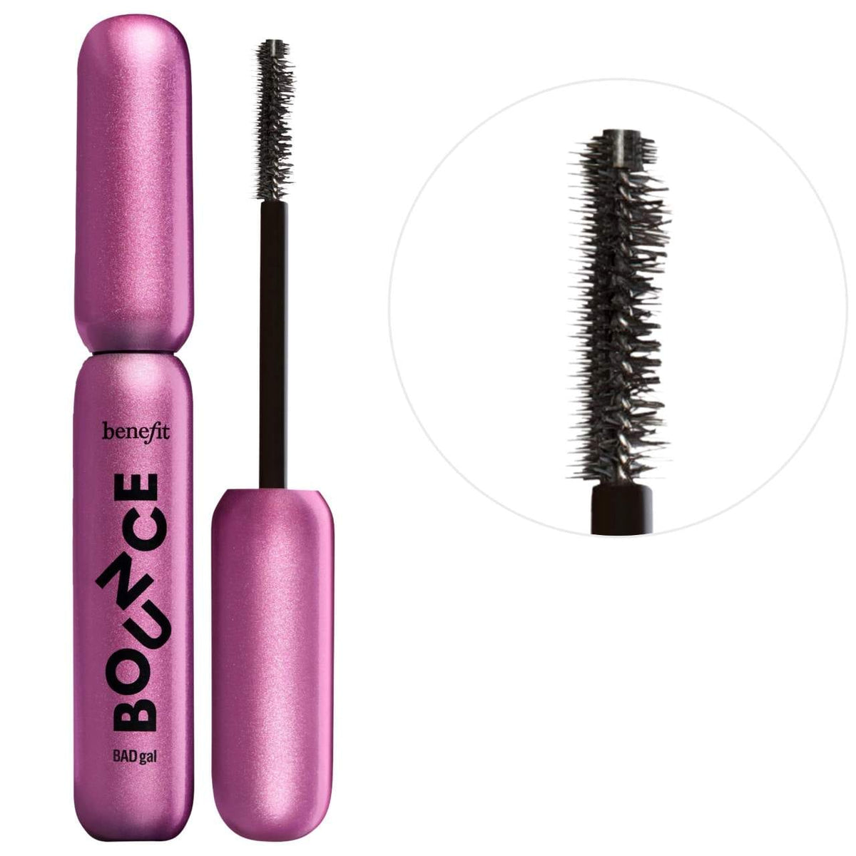 Máscara de Pestañas Voluminizadora con Cepillo de Doble Cara — BADgal Bounce — Benefit