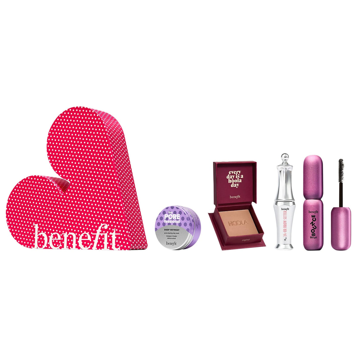 Set de Regalo Minis Bestsellers Máscara, Gel de Cejas, Bronceador y Mascarilla — Dream Team — Benefit