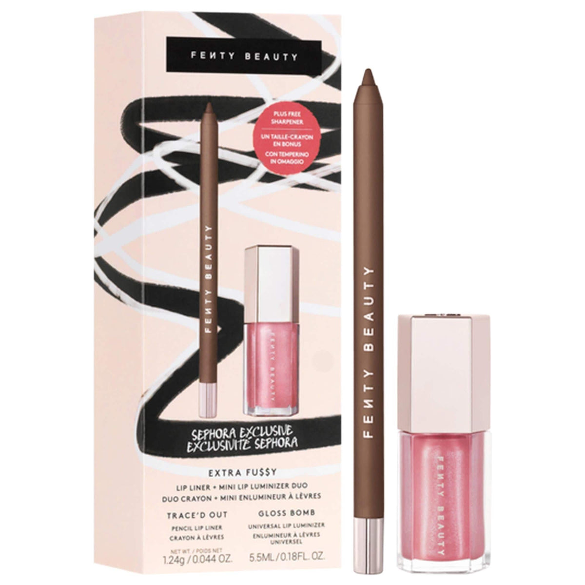 Dúo Delineador de Labios + Mini Gloss Bomb Extra Fu$$y