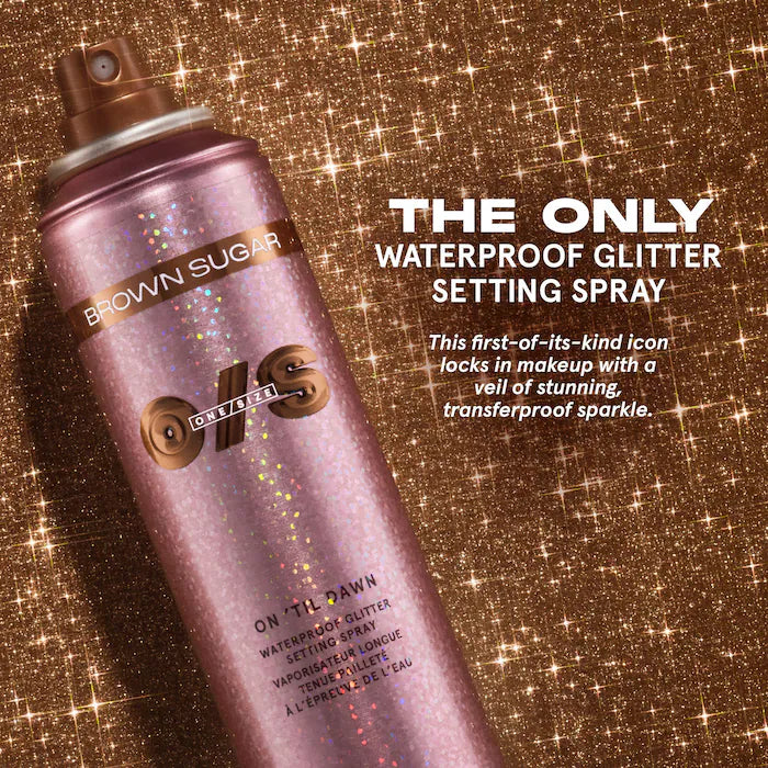 Spray fijador de purpurina resistente al agua On 'Til Dawn - Brown Sugar