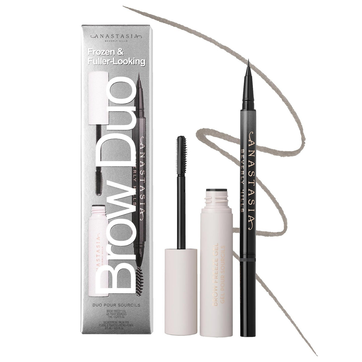 Dúo de Cejas Definidas y Fijadas — MicroStroke + Brow Freeze Gel — Anastasia Beverly Hills