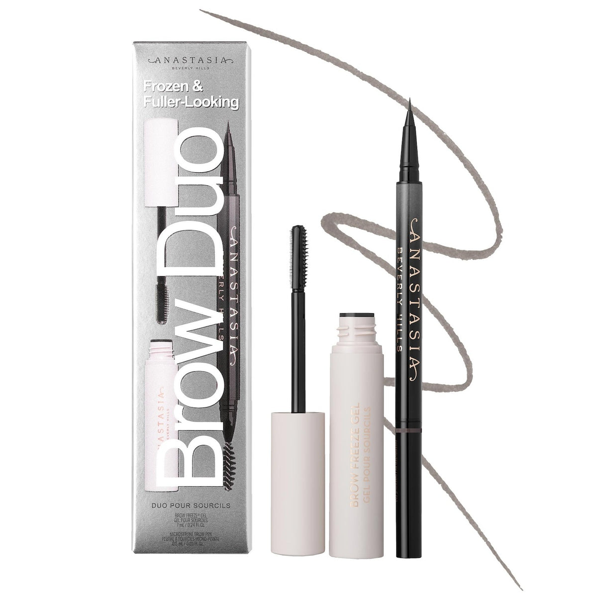 Dúo de Cejas Definidas y Fijadas — MicroStroke + Brow Freeze Gel — Anastasia Beverly Hills