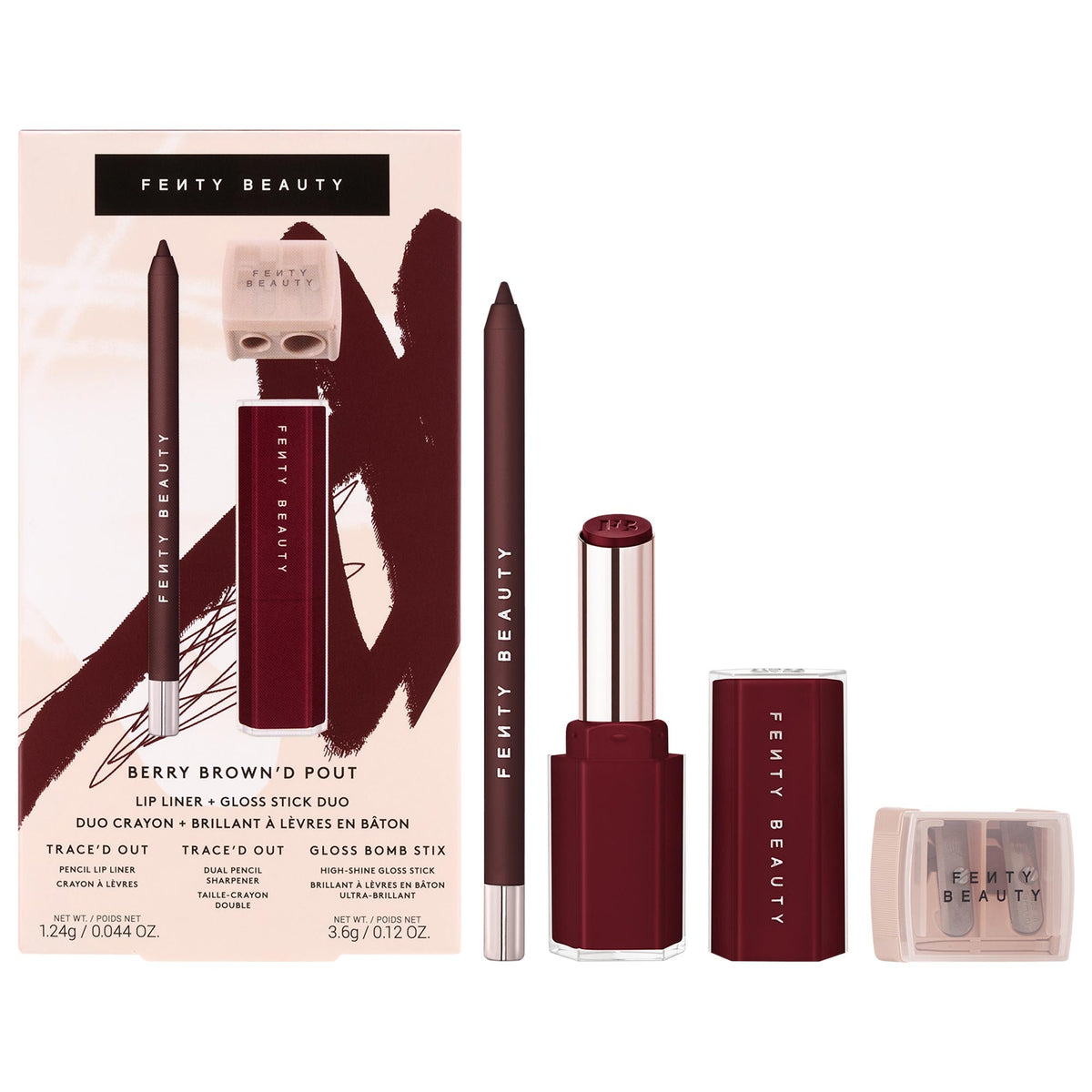 Set Dúo Delineador + Brillo en Barra Berry Brown'd Pout