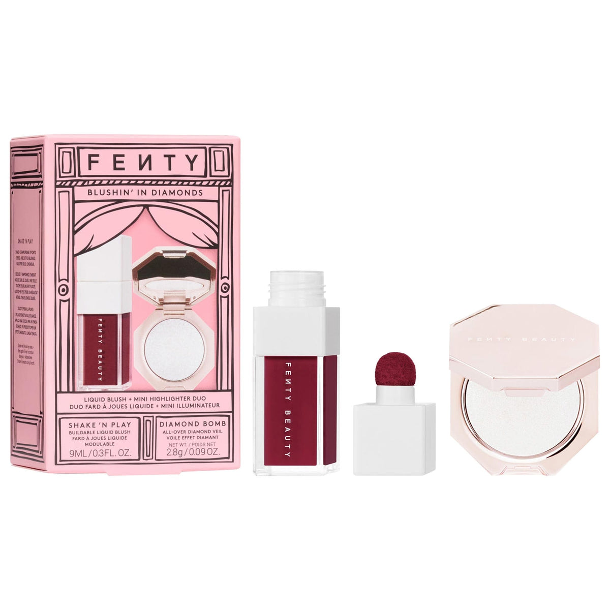 Dúo Rubor Líquido + Iluminador Blushin' In Diamonds