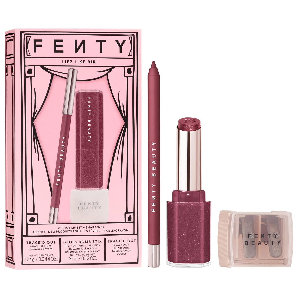 Set Lipz Like Riri de 2 Piezas: Labial + Sacapuntas