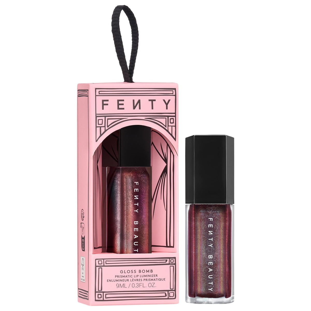 Brillo Labial Gloss Bomb Prismatic en Moonstone Mischief (Adorno Navideño)