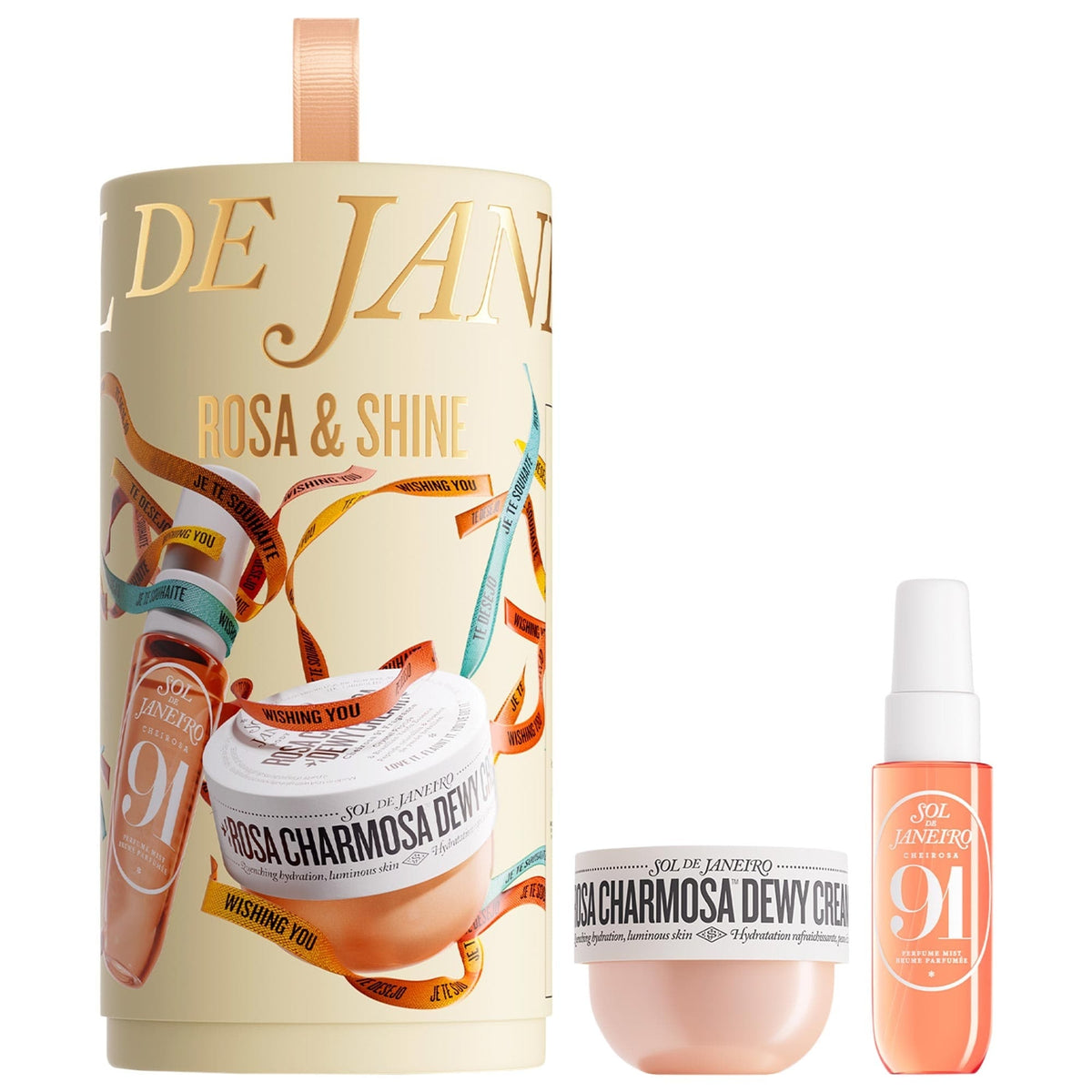 Dúo Rosa & Shine: Crema Corporal Rosa Charmosa y Bruma Cheirosa 91 (Edición Limitada)