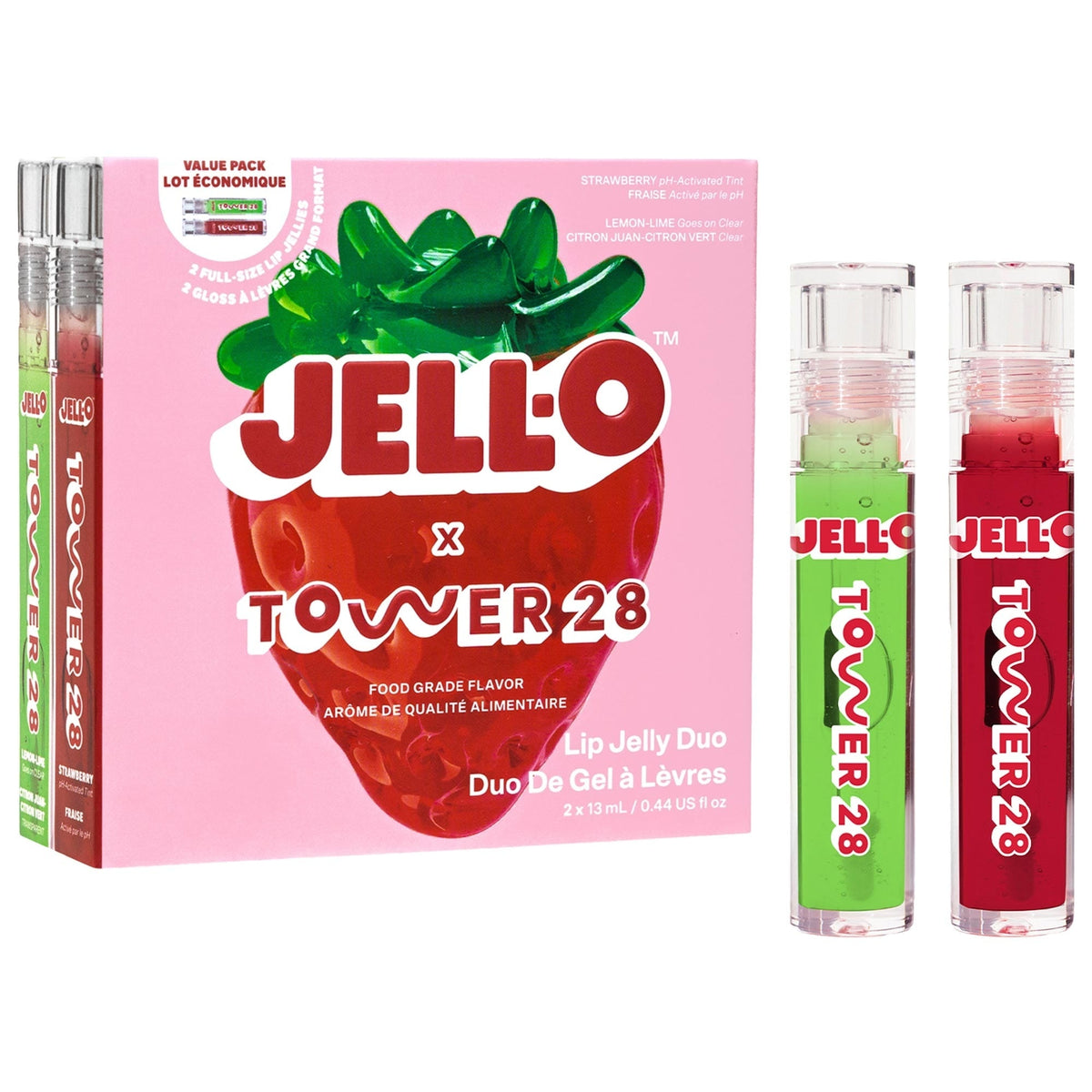 Set de Regalo de Brillos Labiales JELL-O x Tower 28 Lip Jelly