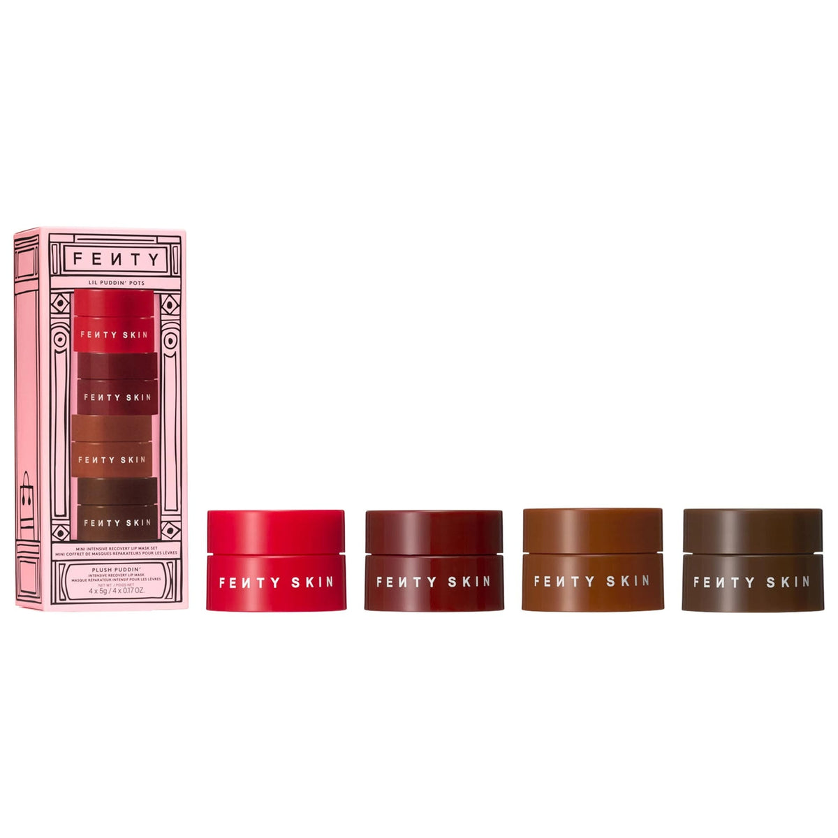 Set de Mascarillas Labiales Mini Lil Puddin' Pots