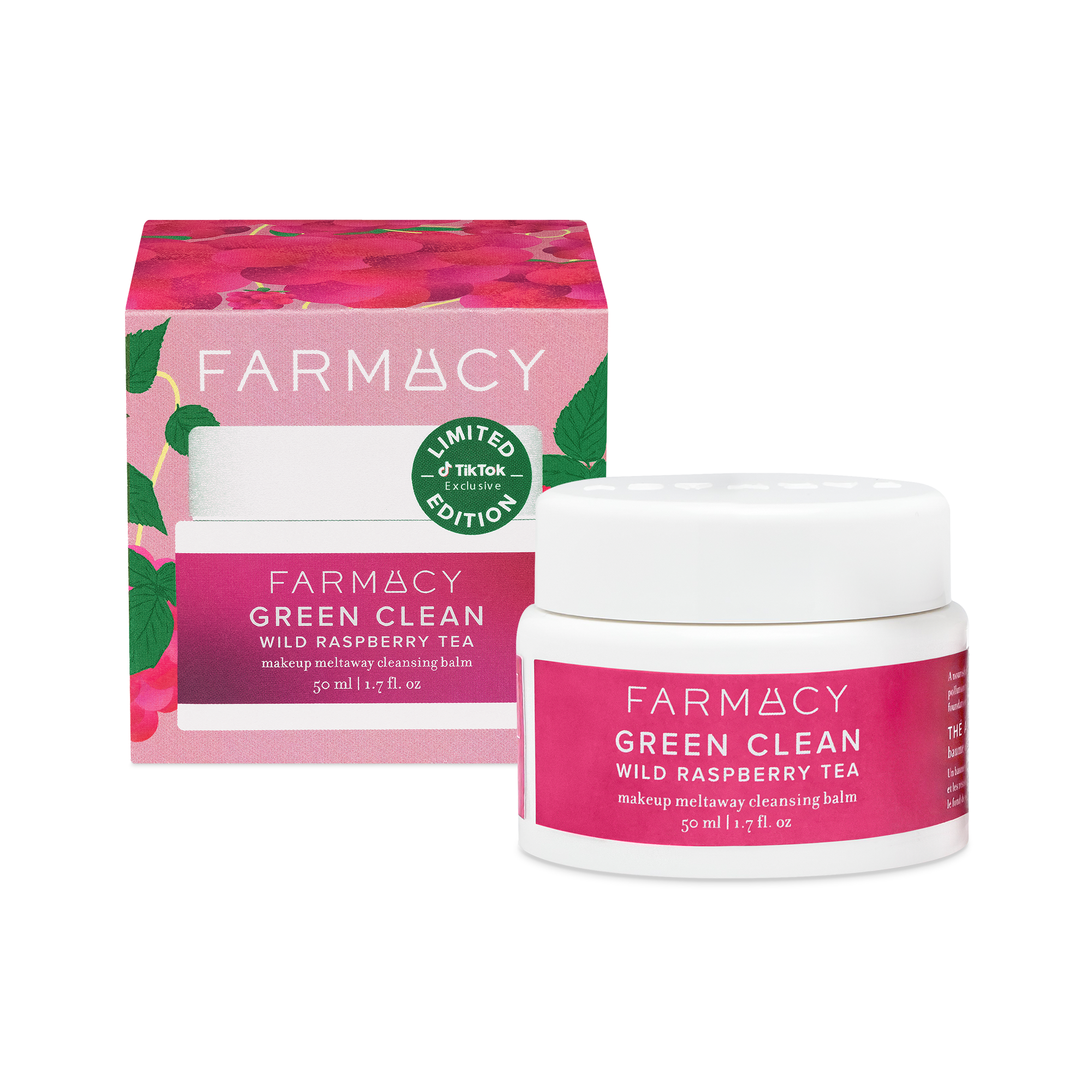 Bálsamo Limpiador Green Clean Wild Raspberry Tea — Farmacy