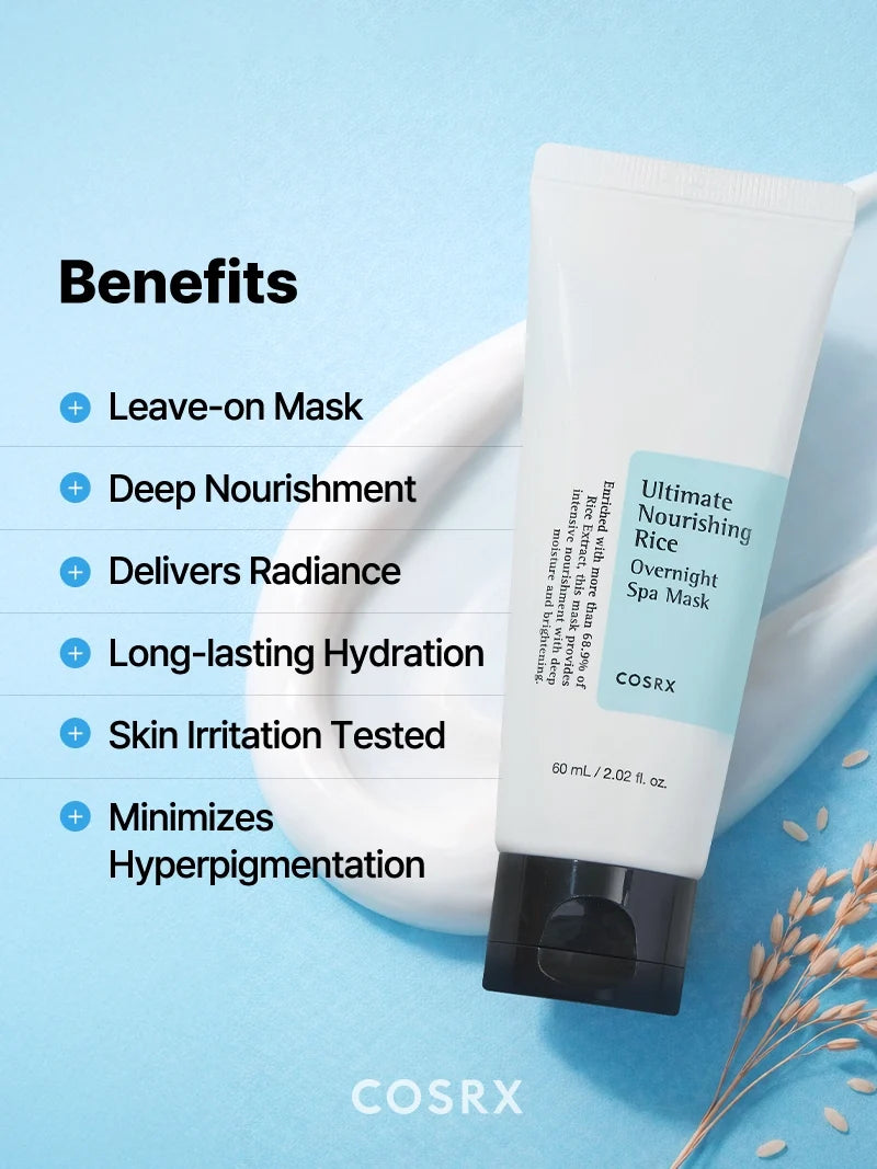 Ultimate Nourishing Rice Overnight Spa Mascarilla — COSRX