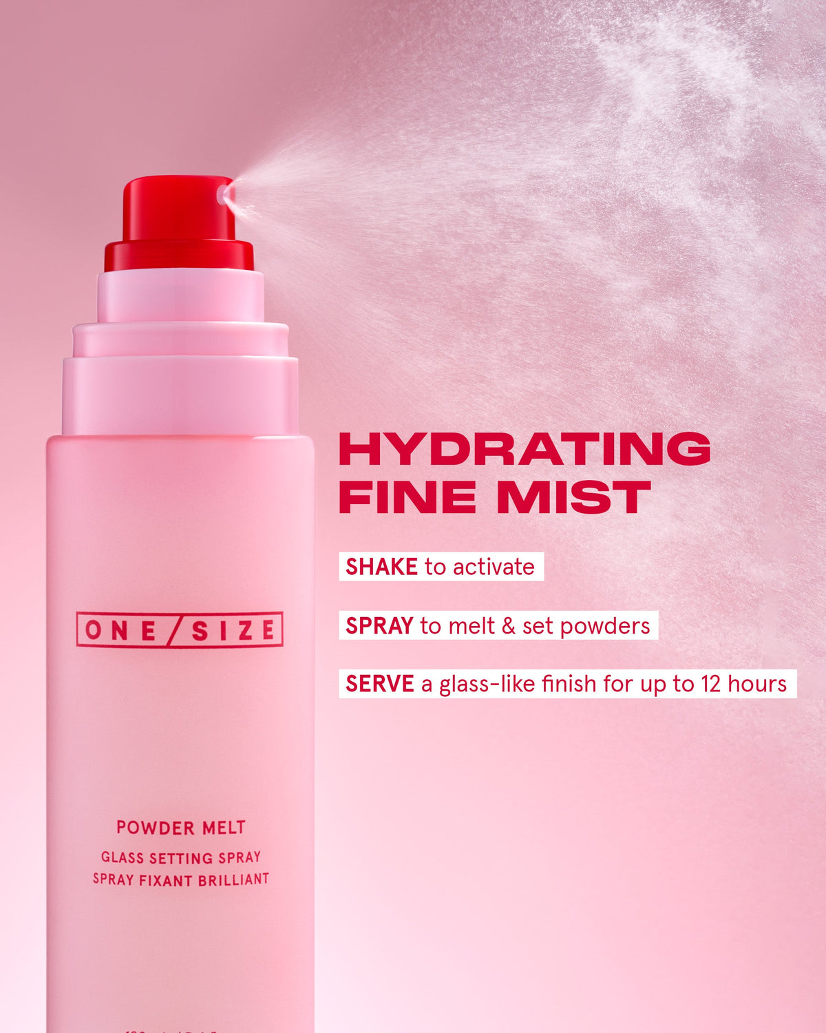 Spray Fijador Iluminador Mini — Powder Melt Glass