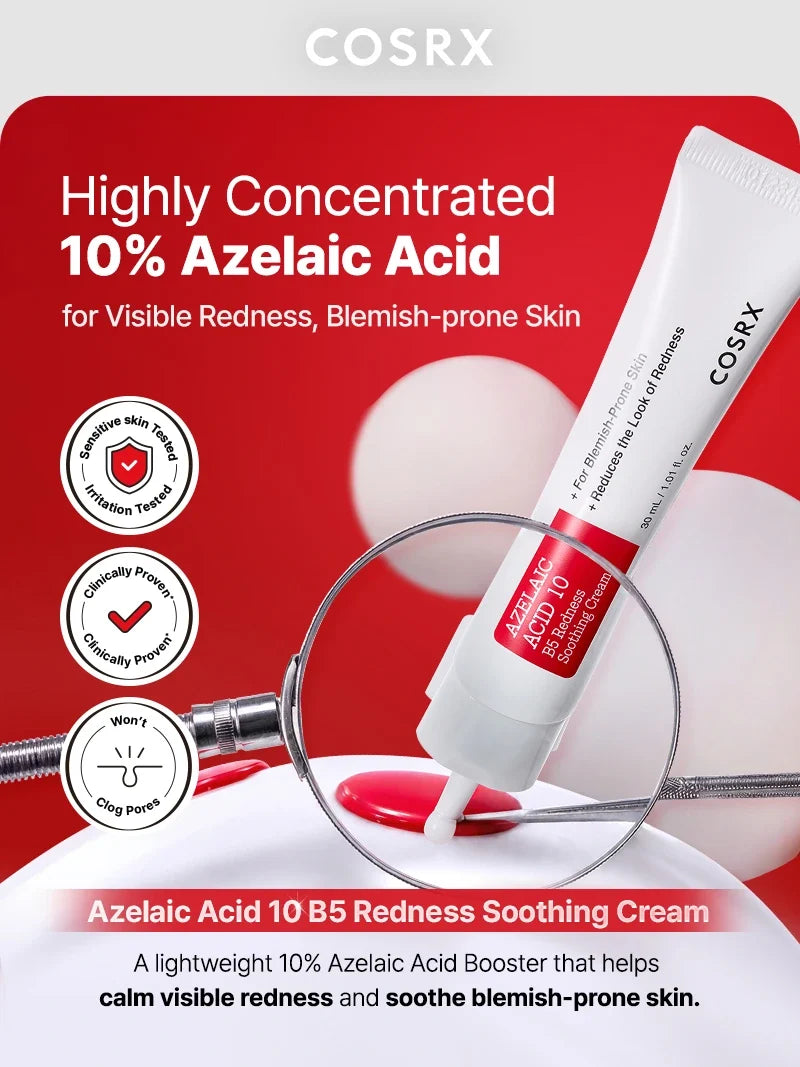 COSRX Azelaic Acid 10 B5 Redness Soothing Crema