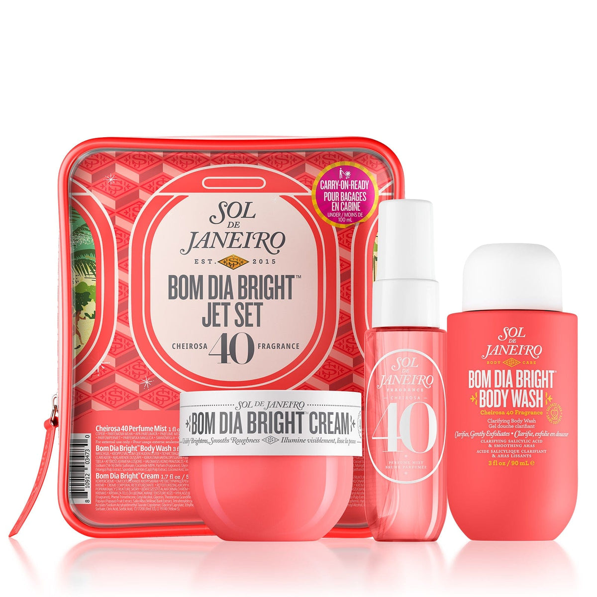 Set de Viaje Brazilian Bom Dia Bright · Cheirosa 40 — Sol de Janeiro