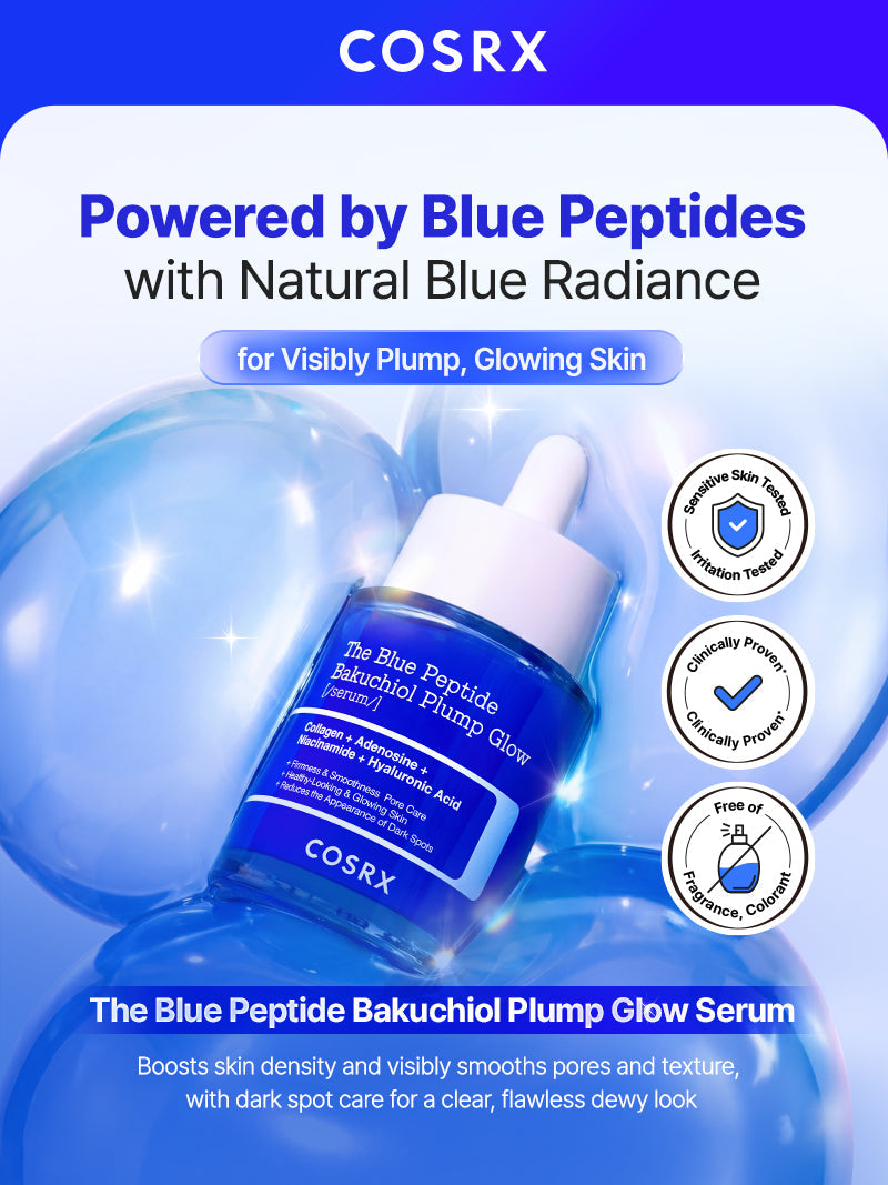 COSRX The Blue Peptide Bakuchiol Plump Glow Sérum