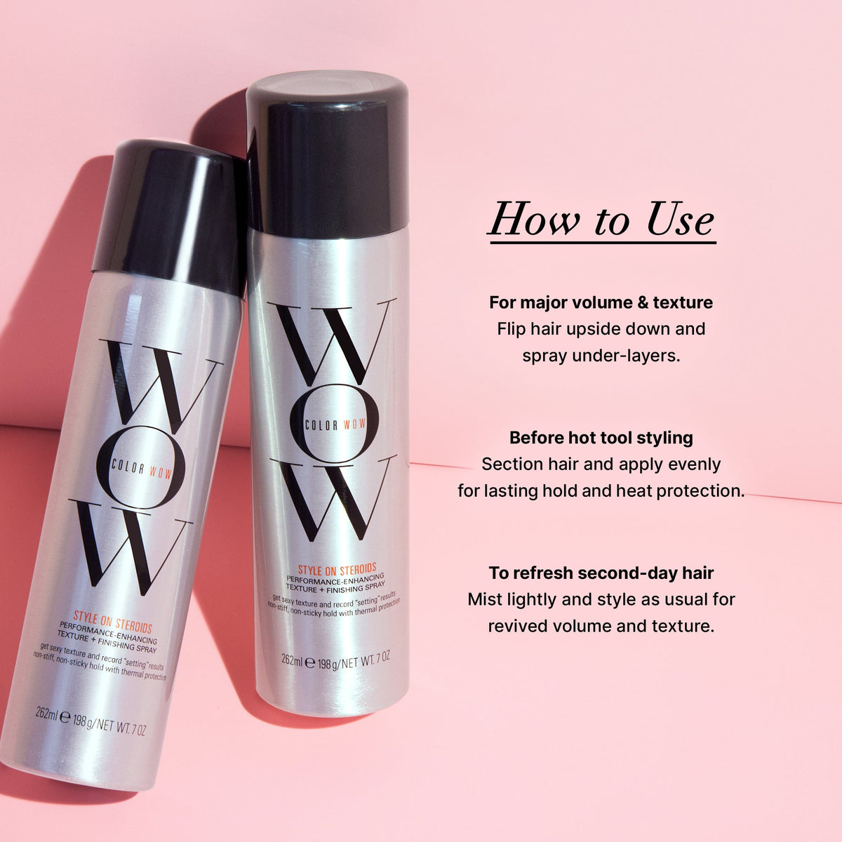 Spray Texturizador Style on Steroids — Color WOW