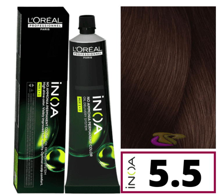 L’Oréal Professionnel iNOA – Tono 5.5 Castaño Claro Caoba