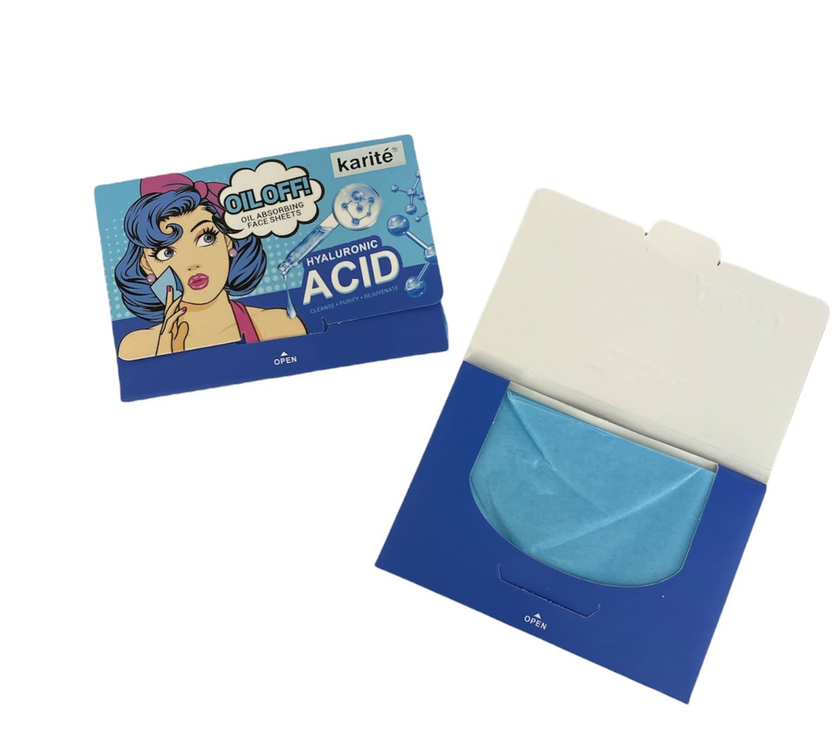 Papel Absorbente de Grasa con Ácido Hialurónico