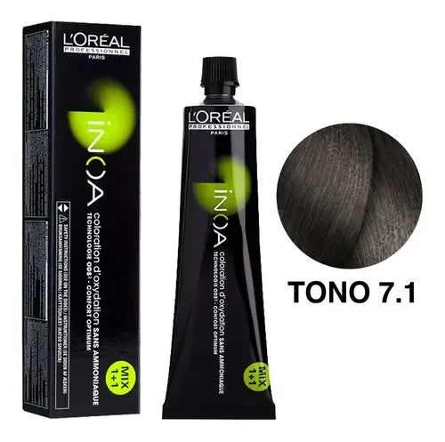 L’Oréal Professionnel iNOA – Tono 7.1  Rubio ceniza