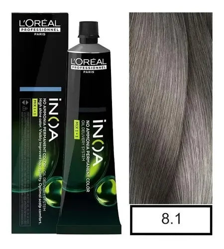 L’Oréal Professionnel iNOA – Tono 8.1   Rubio claro ceniza