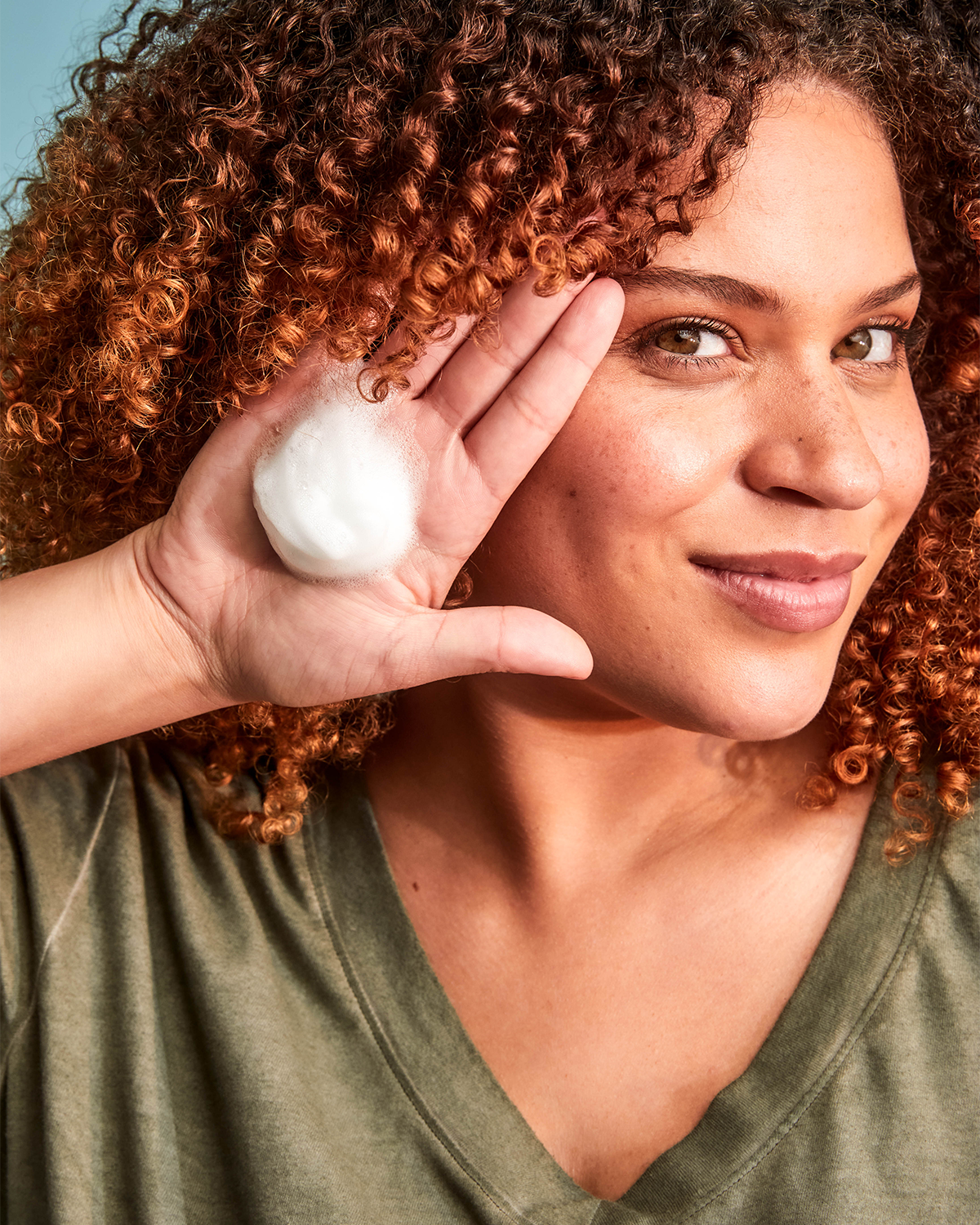 Textura de Dream Curl Mousse Sienna Naturals