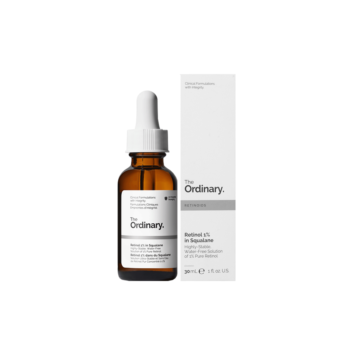 The Ordinary Retinol 1% en Escualano - envase y caja