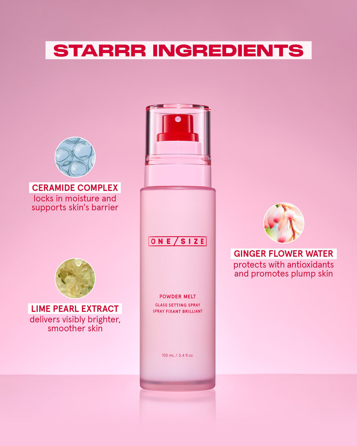 Spray Fijador Iluminador Mini — Powder Melt Glass