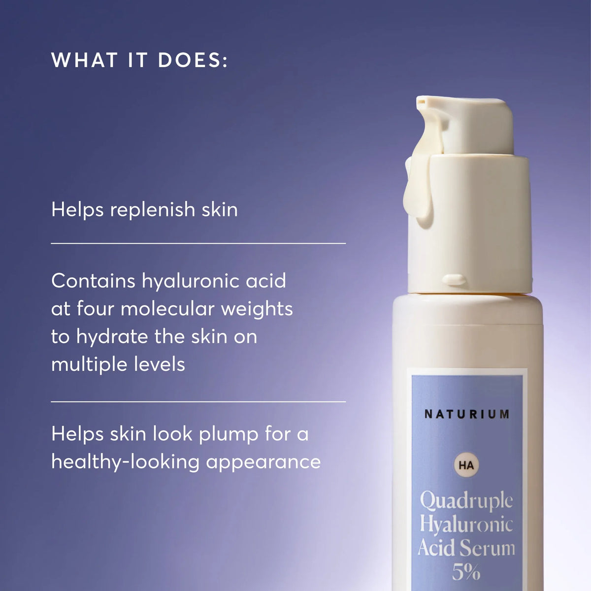 Quadruple Hyaluronic Acid Sérum 5% — Naturium