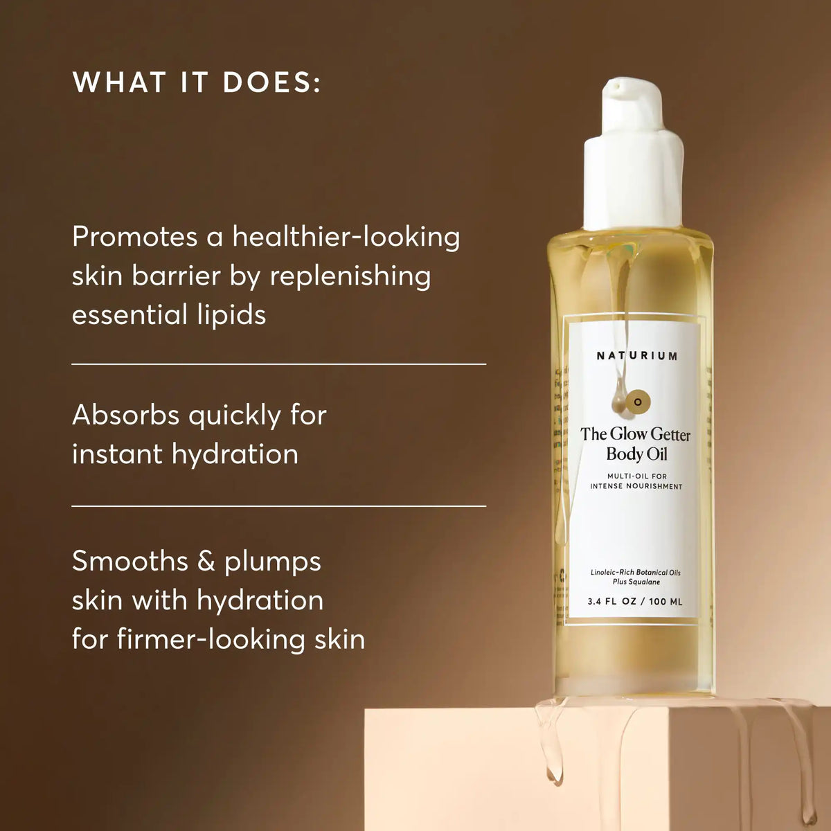 The Glow Getter Aceite Corporal — Naturium