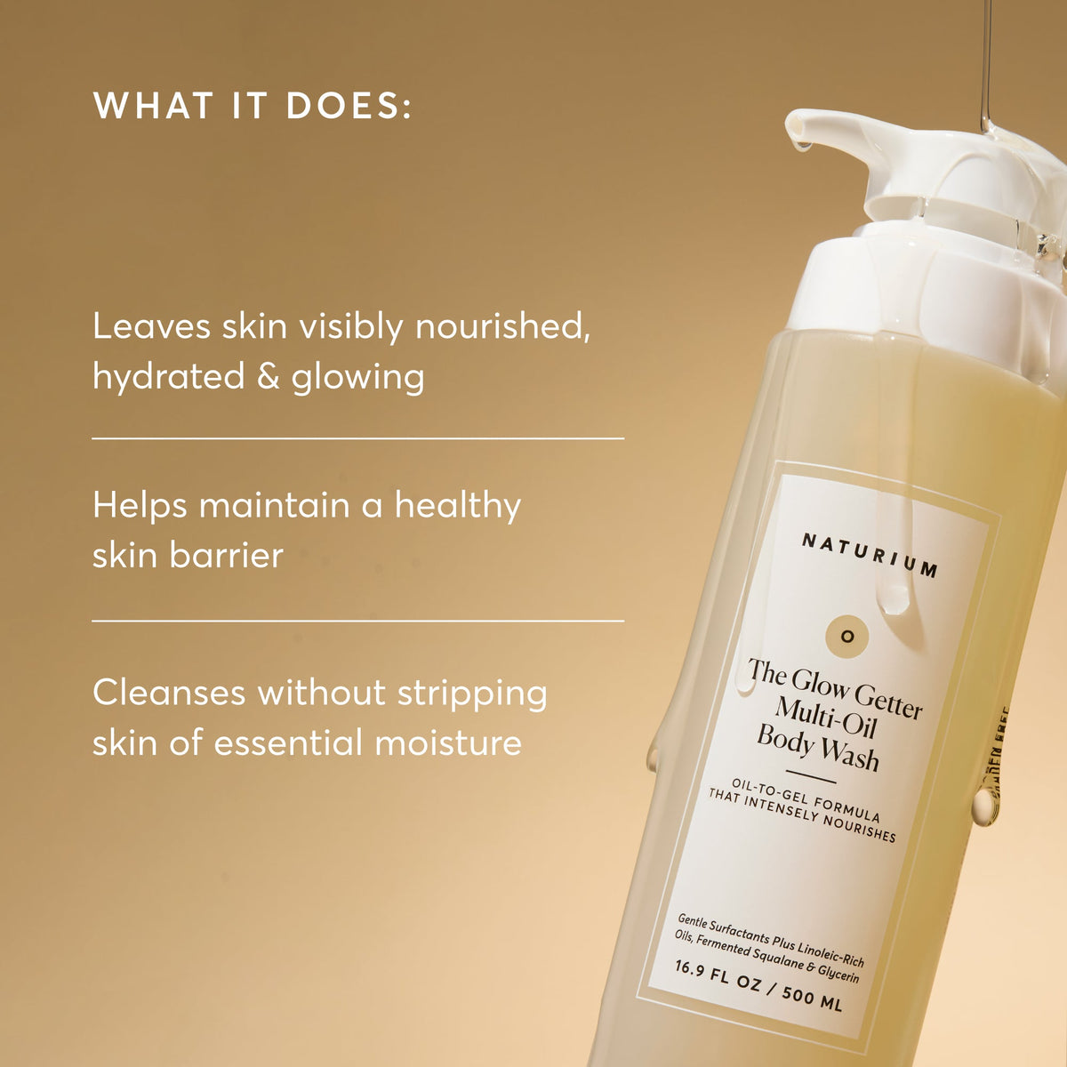 The Glow Getter Multi-Aceite Gel de Ducha - Travel Size — Naturium