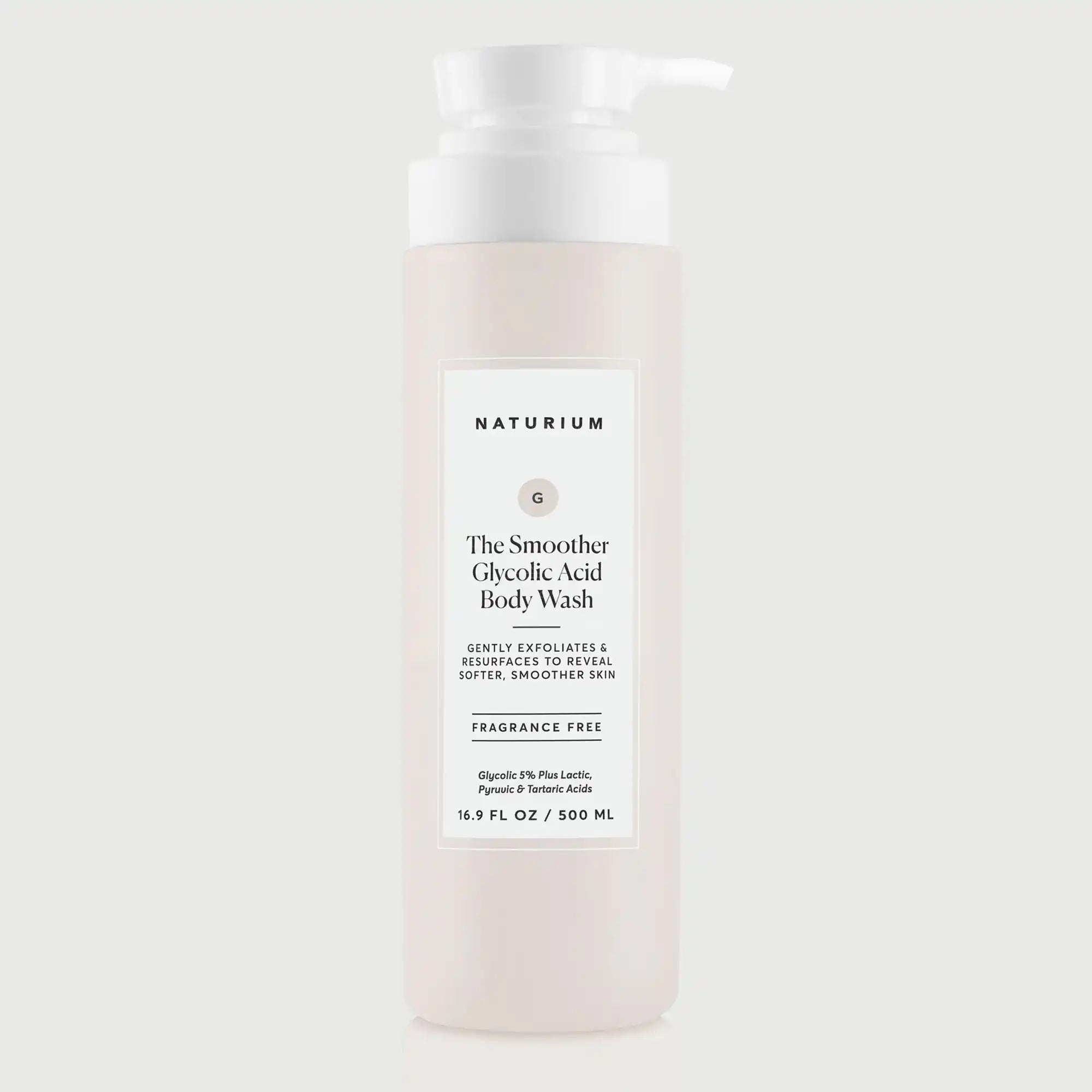 The Smoother Glycolic Acid Exfoliante Gel de Ducha — Naturium