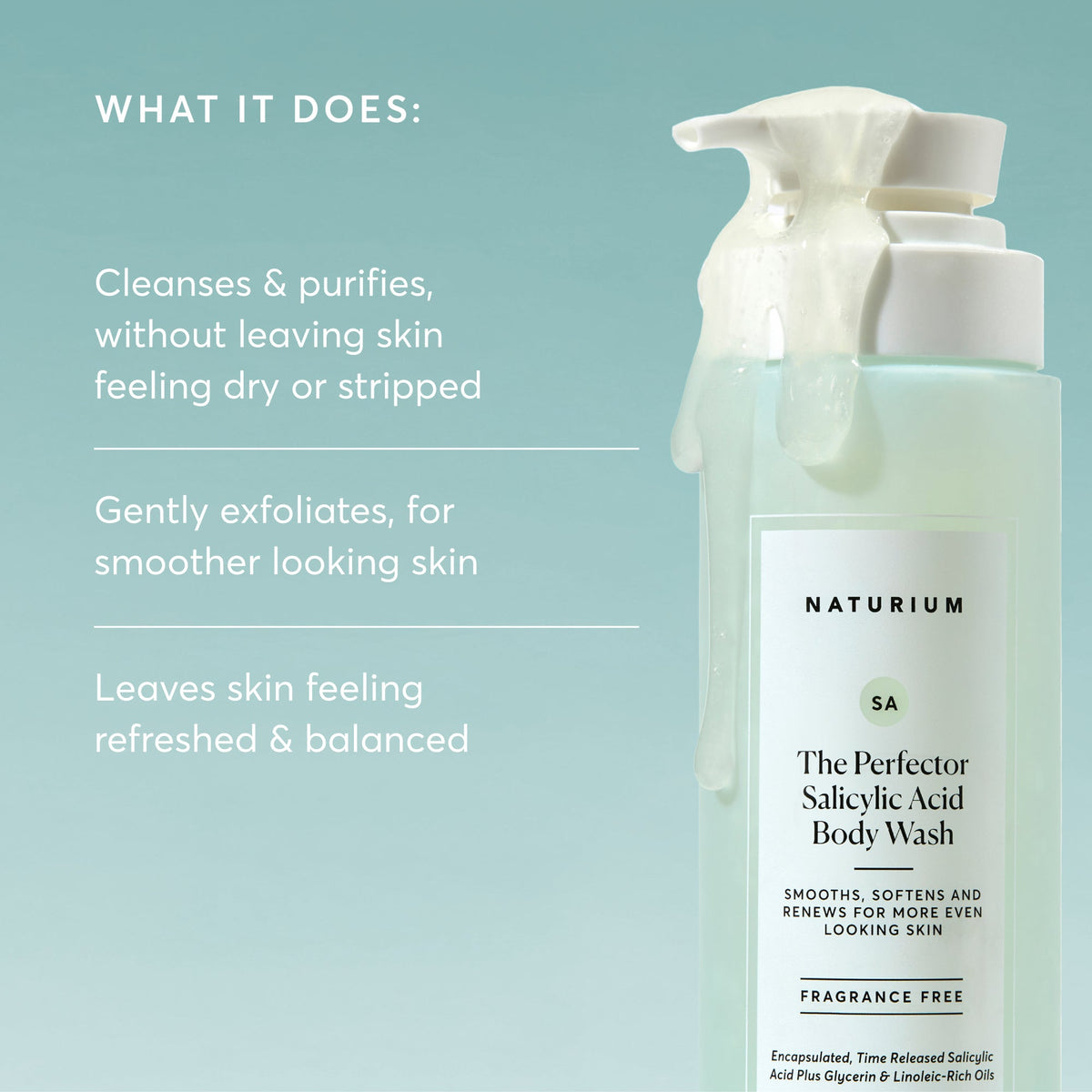 The Perfector Salicylic Acid Gel de Ducha — Naturium