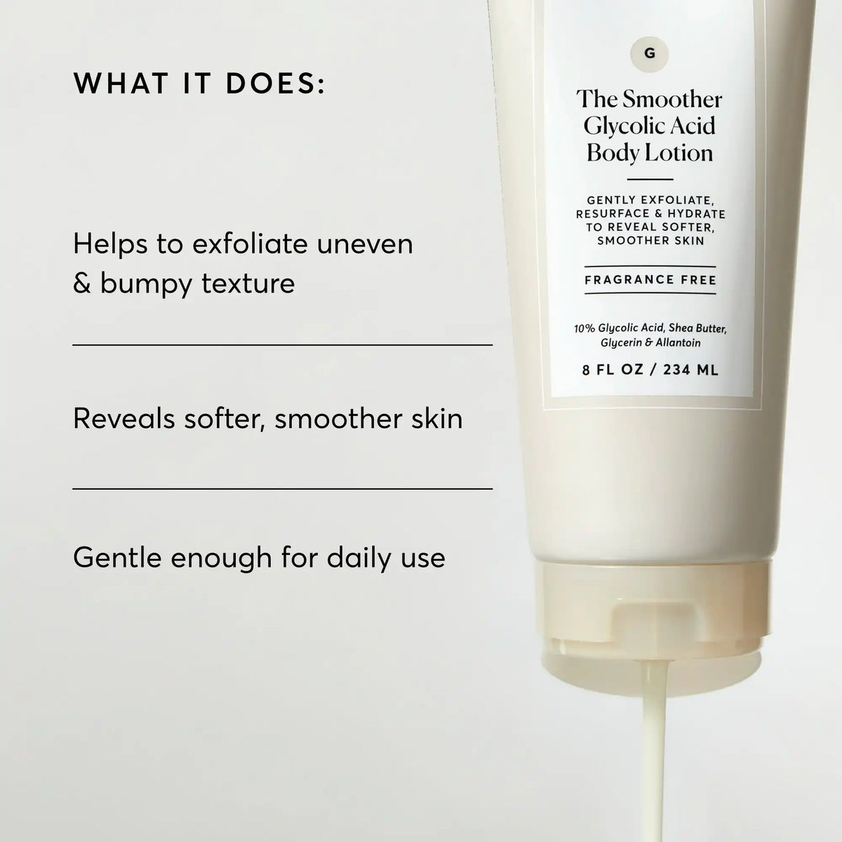 The Smoother Glycolic Acid Loción Corporal — Naturium