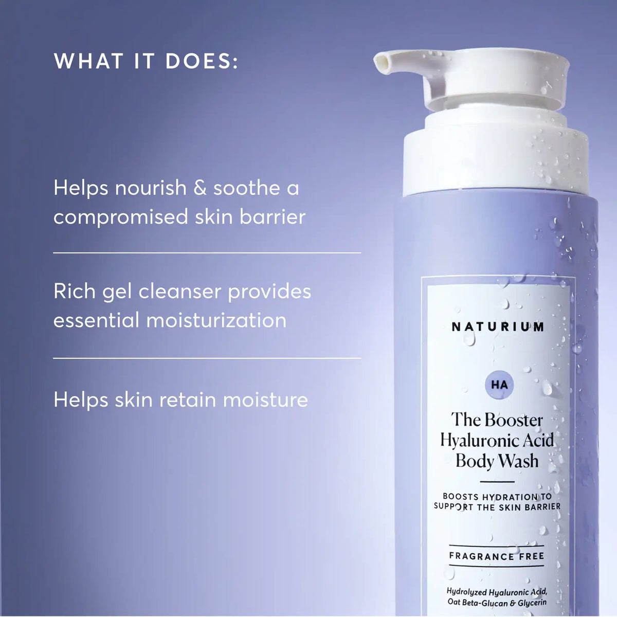 The Booster Hyaluronic Acid Gel de Ducha — Naturium